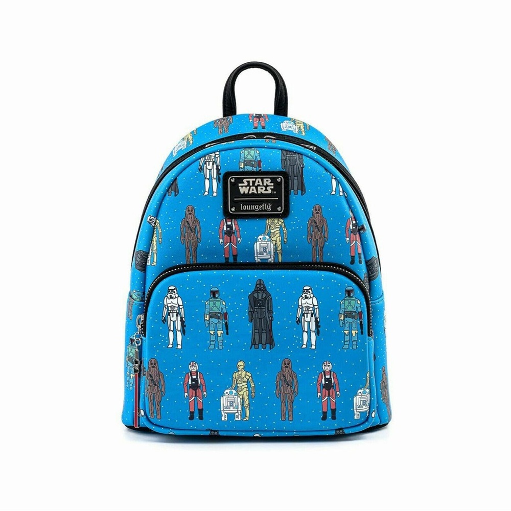 Loungefly Star Wars Bright Blue Character Mini Backpack & Wallet